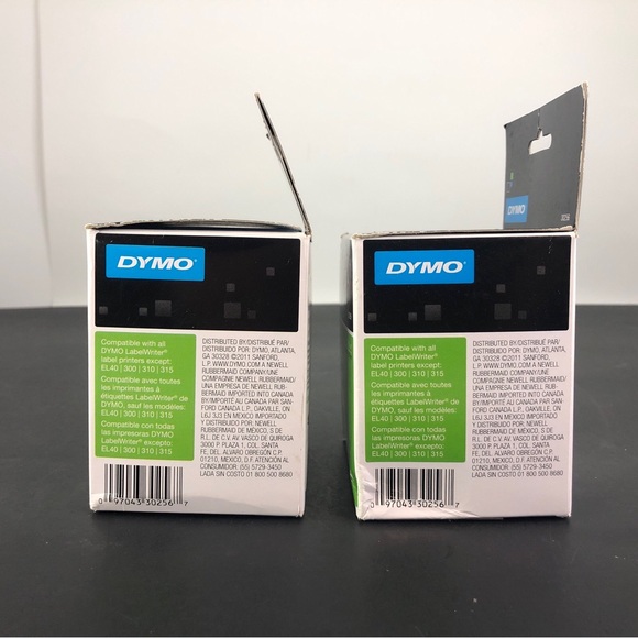 Dymo Shipping Labels - 2.31" X 4" 1 Roll Label White (30256) Lot Of 2 - Picture 3 of 9